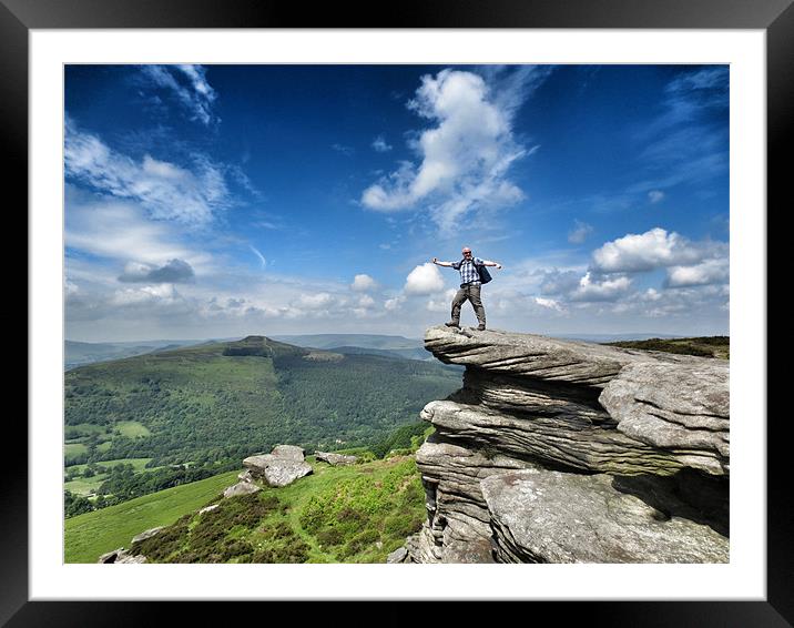 On the edge Framed Mounted Print by Mark Harrop