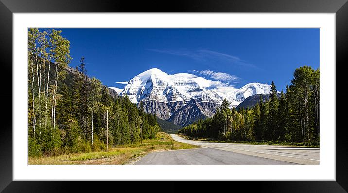 Majestic Mount Robson Framed Mounted Print by Mark Harrop