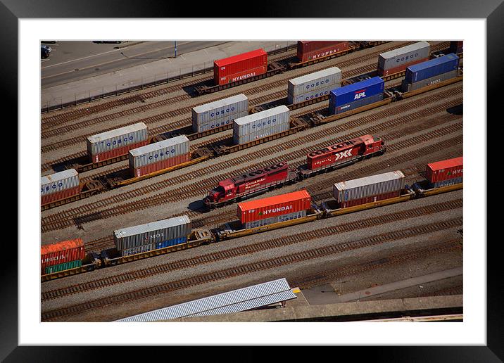 Trains Framed Mounted Print by Mark Harrop