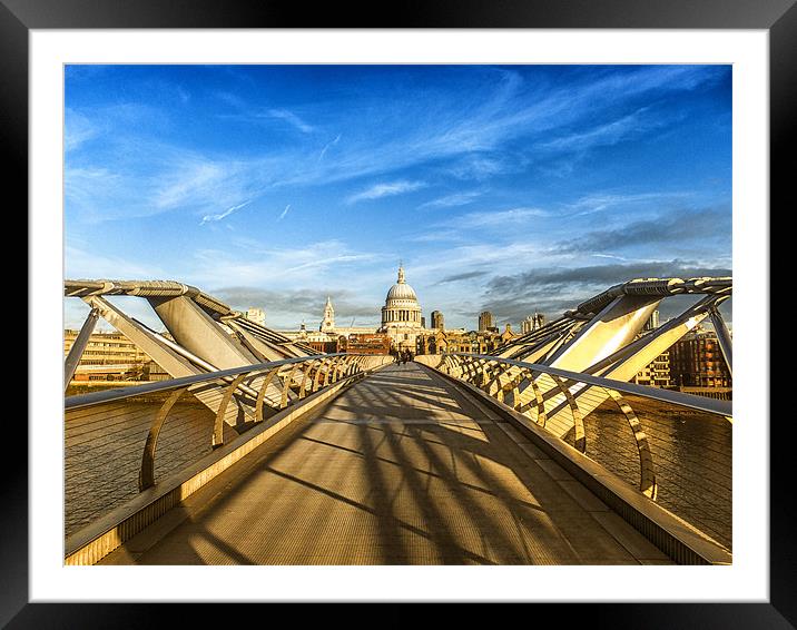St. Pauls Cathedral Framed Mounted Print by Mark Harrop