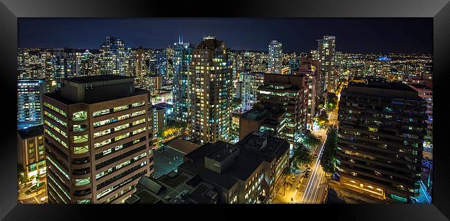 Vancouver cityscape Framed Print by Mark Harrop