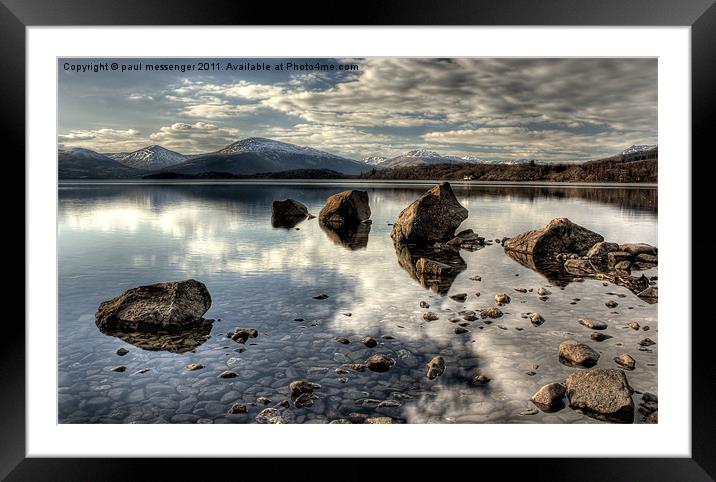 Trossachs, Loch Lomond Framed Mounted Print by Paul Messenger