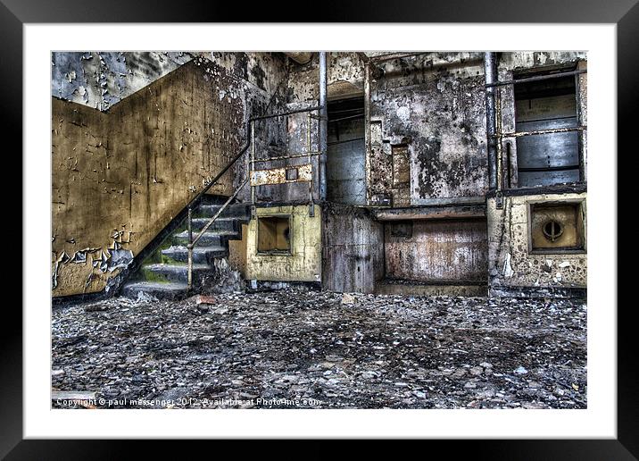 Abandoned Factory Building Framed Mounted Print by Paul Messenger