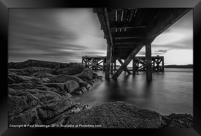 Under the Jetty. Framed Print by Paul Messenger