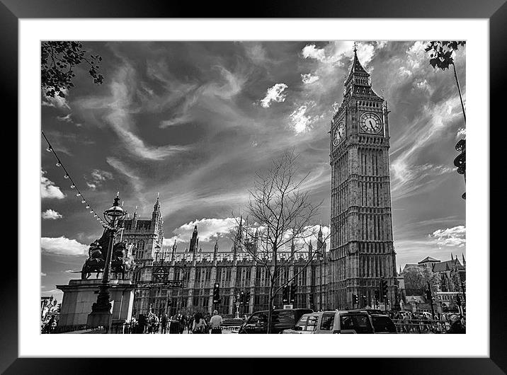 Big Ben View Framed Mounted Print by Paul Messenger
