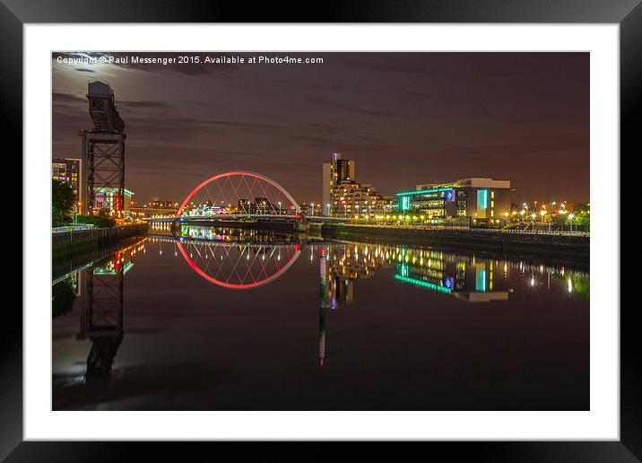  The Clyde Arc Framed Mounted Print by Paul Messenger