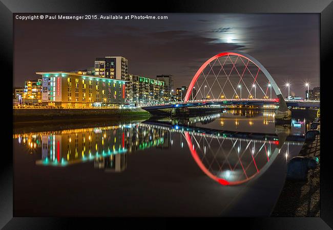  The Clyde Arc Glasgow Framed Print by Paul Messenger