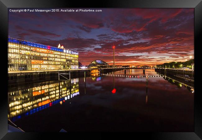 Glasgow Science Centre Framed Print by Paul Messenger