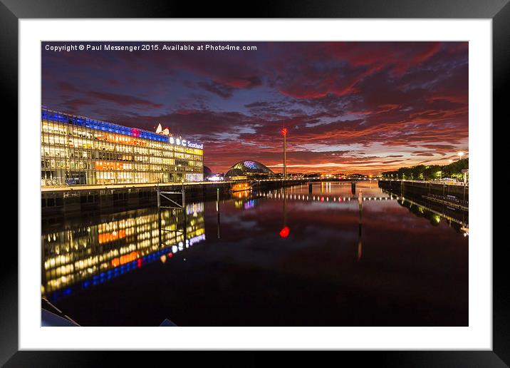 Glasgow Science Centre Framed Mounted Print by Paul Messenger