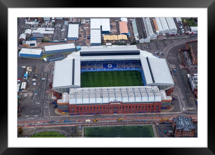 Glasgow Rangers Stadium Framed Mounted Print by Paul Messenger