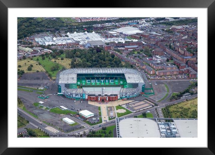 Celtic Football stadium Framed Mounted Print by Paul Messenger