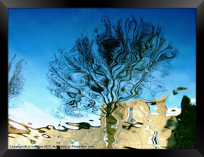 blue lagoon Framed Print by Jo Beerens