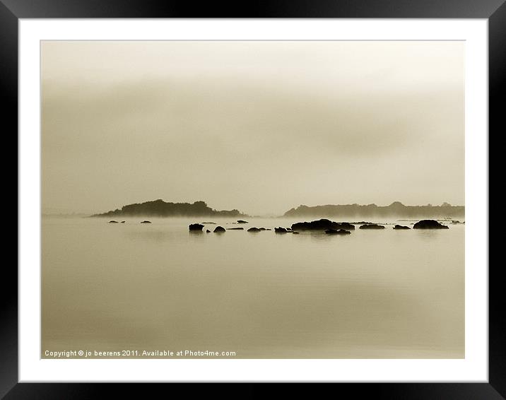 silence Framed Mounted Print by Jo Beerens