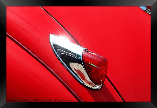 the red jag Framed Print by Jo Beerens