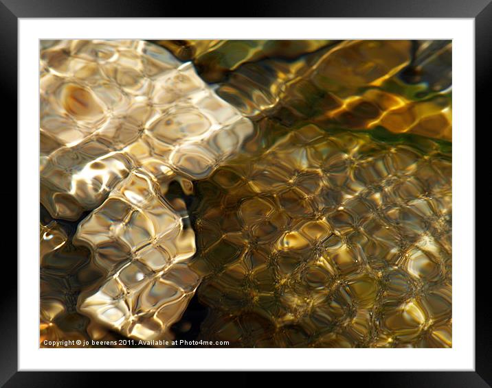 waffle wave Framed Mounted Print by Jo Beerens
