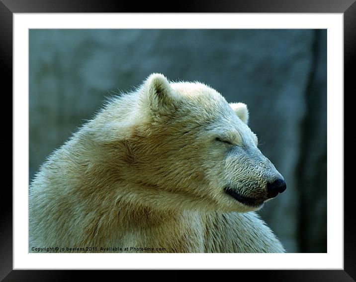 white dreams Framed Mounted Print by Jo Beerens