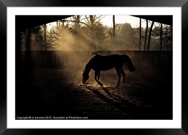the dust is settling Framed Mounted Print by Jo Beerens
