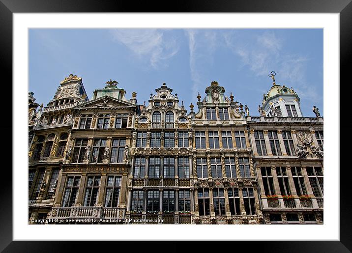 grand place Framed Mounted Print by Jo Beerens
