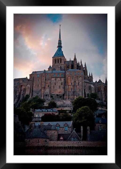 mont saint michel Framed Mounted Print by Jo Beerens