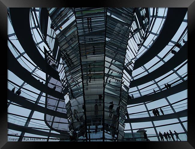 Reichstag dome Framed Print by Jo Beerens