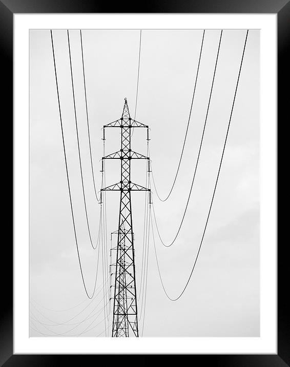 electricity Framed Mounted Print by Jo Beerens