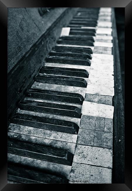 piano keys Framed Print by Jo Beerens