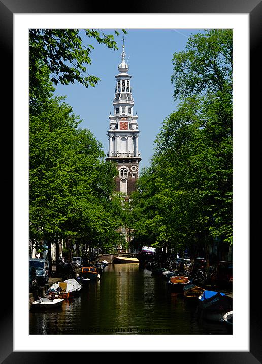 amsterdam canal Framed Mounted Print by Jo Beerens