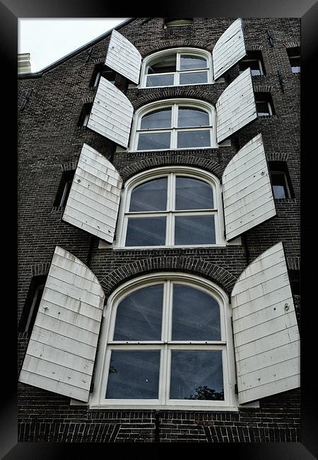 amsterdam canal house Framed Print by Jo Beerens