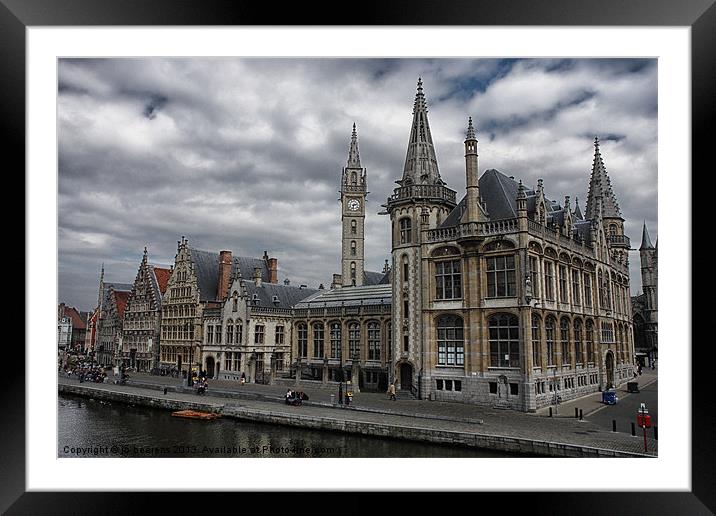 ghent post office Framed Mounted Print by Jo Beerens