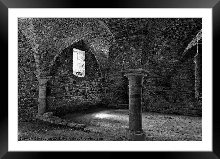 abbey cellar Framed Mounted Print by Jo Beerens