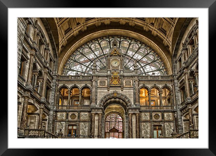 antwerp central station Framed Mounted Print by Jo Beerens