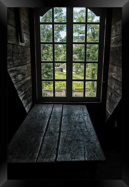 the view from the attic window Framed Print by Jo Beerens