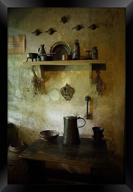 mediaeval kitchen Framed Print by Jo Beerens