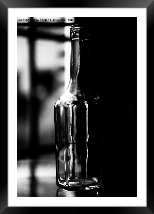 the glass may be half full Framed Mounted Print by Jo Beerens