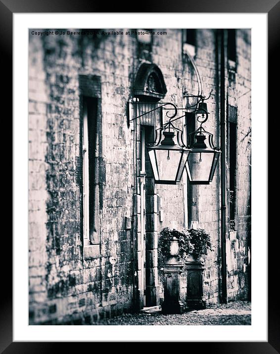 castle lamps Framed Mounted Print by Jo Beerens