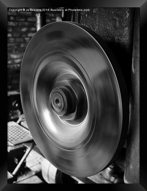 wheel in motion Framed Print by Jo Beerens