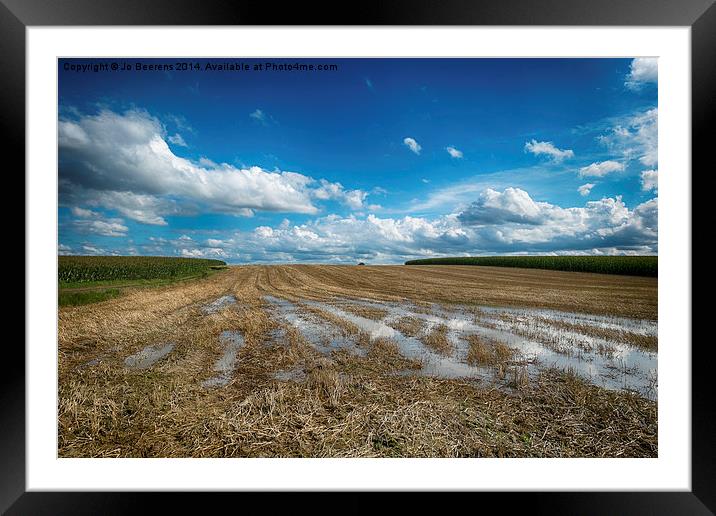 grain field Framed Mounted Print by Jo Beerens