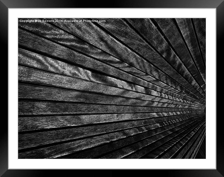 converging lines Framed Mounted Print by Jo Beerens