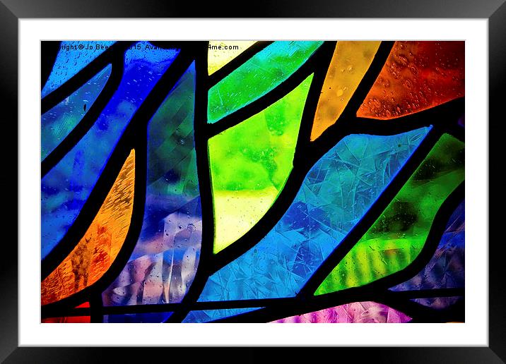 stained glass Framed Mounted Print by Jo Beerens
