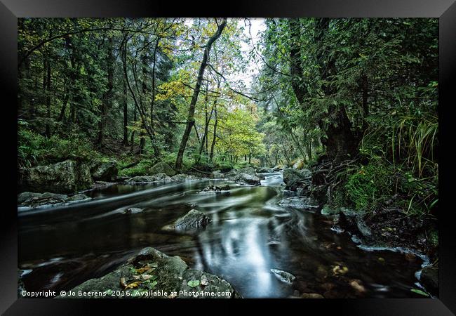 Down stream Framed Print by Jo Beerens