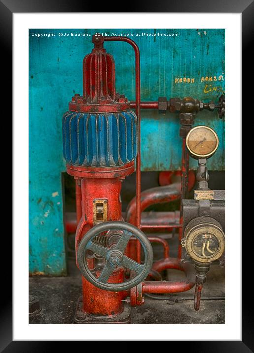 fluid pump Framed Mounted Print by Jo Beerens