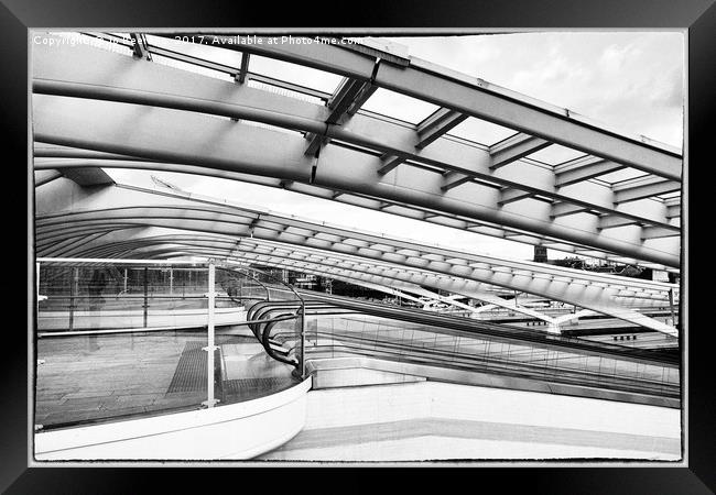 platform roofs Framed Print by Jo Beerens
