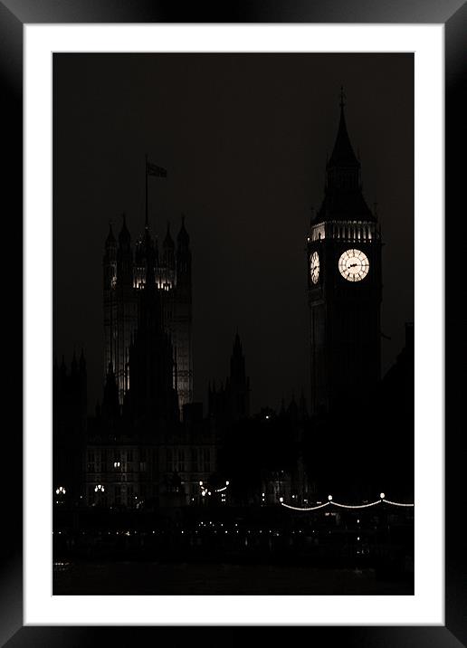 The Clock Face Framed Mounted Print by Dean Messenger