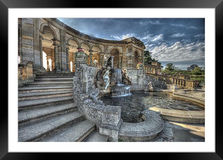 Loggia and fountain Framed Mounted Print by Dean Messenger