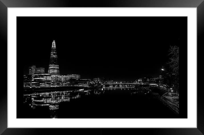 The Shard Phone case Framed Mounted Print by Dean Messenger