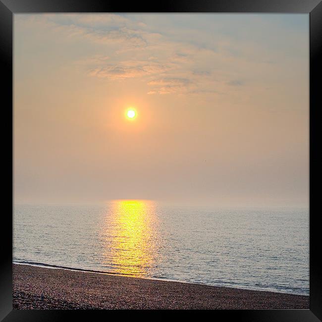 Dungeness Beach Sunrise Framed Print by Dean Messenger
