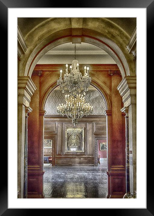 the Chandelier Framed Mounted Print by Dean Messenger