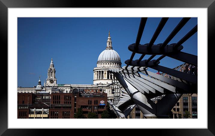 St Pauls Cathedral Framed Mounted Print by Dean Messenger
