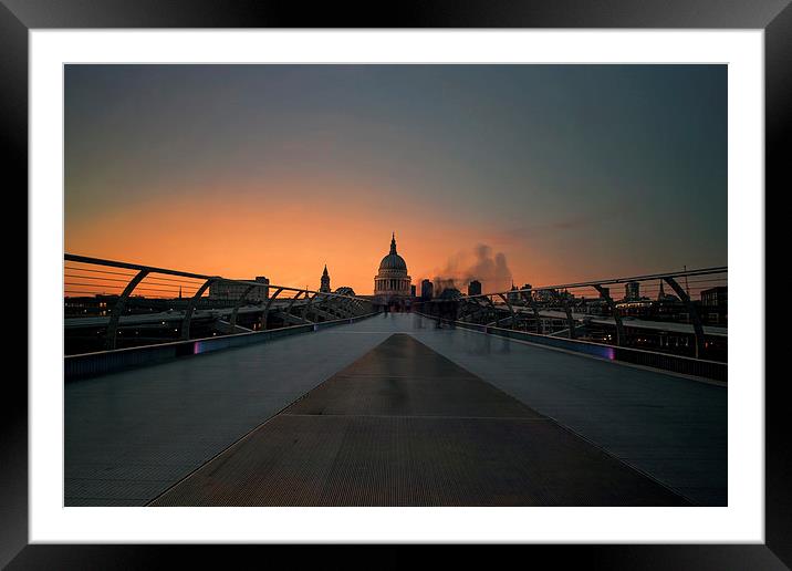  Ghosts on the bridge Framed Mounted Print by Dean Messenger