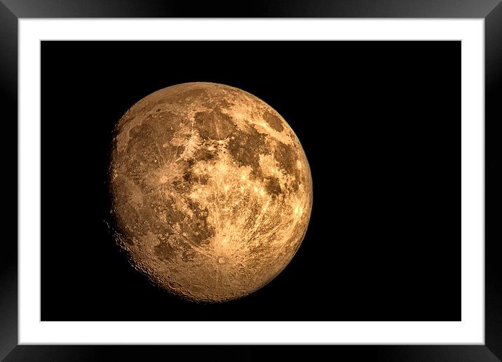  gold moon Framed Mounted Print by Dean Messenger